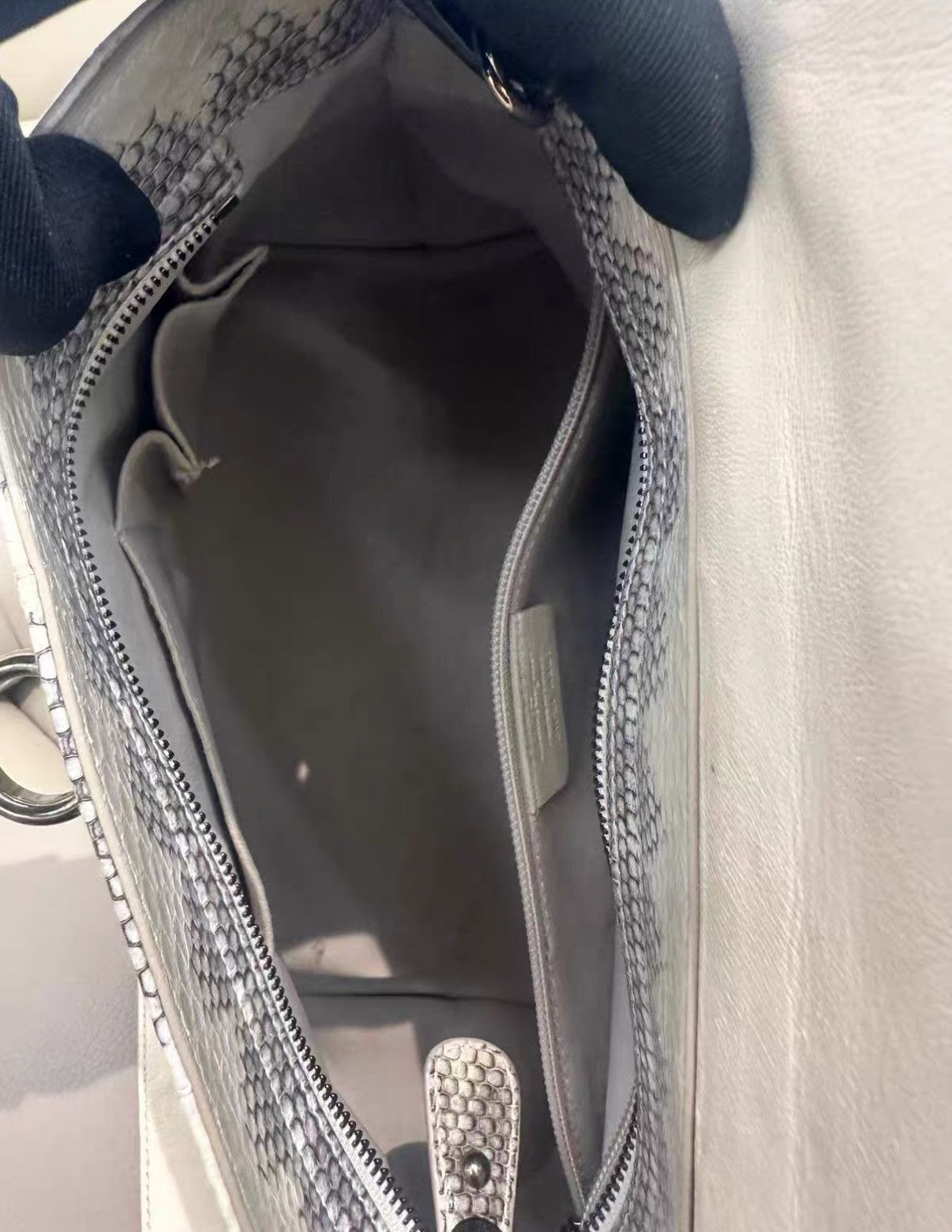 Salvatore Ferragamo Ferragamo snakeskin shoulder and handbag J38 Size ONE SIZE - 8 Thumbnail