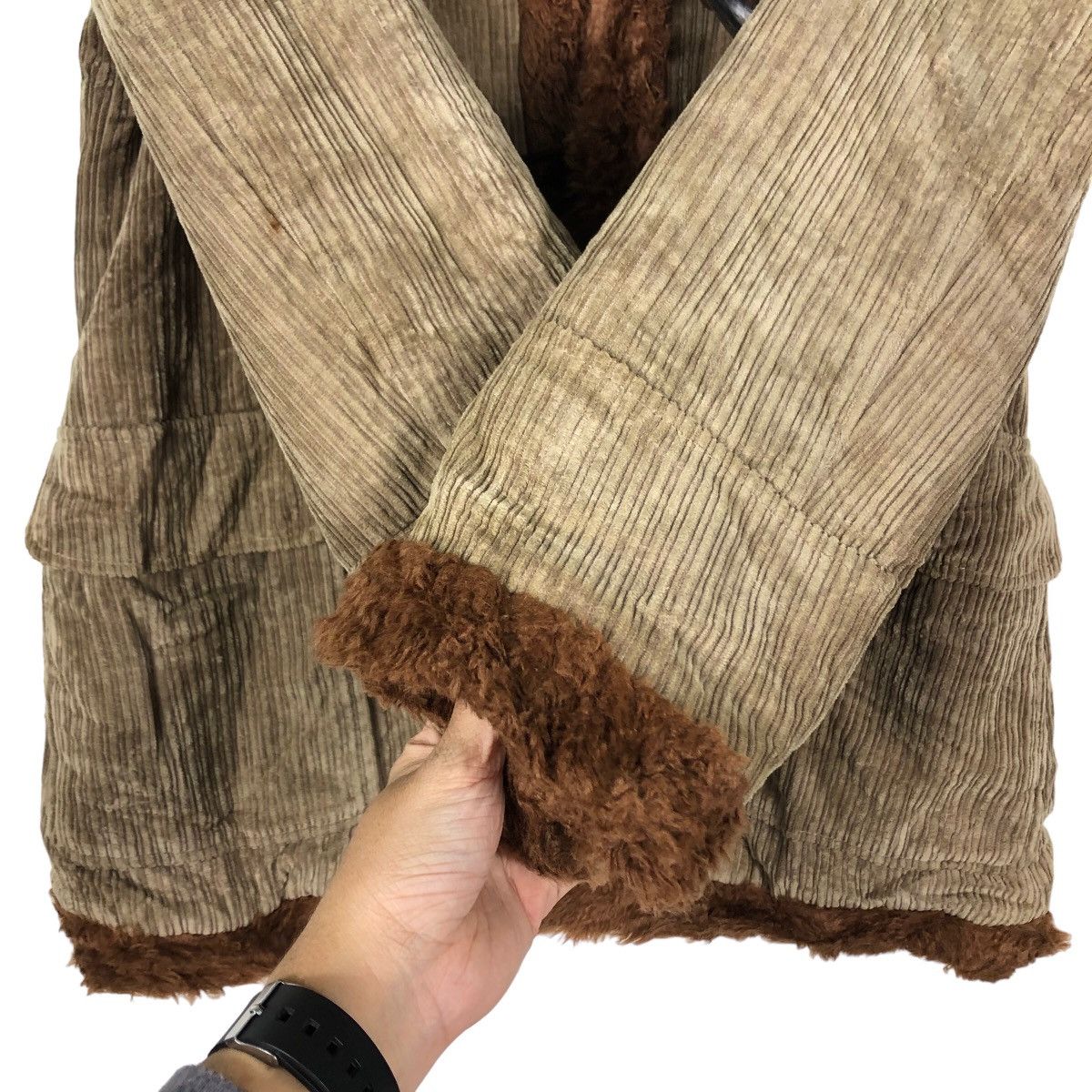 Japanese Brand 🔥Corduroy Duffle Jacket Mk Klein+ Japan Mink Fur Lining Size M / US 6-8 / IT 42-44 - 12 Thumbnail