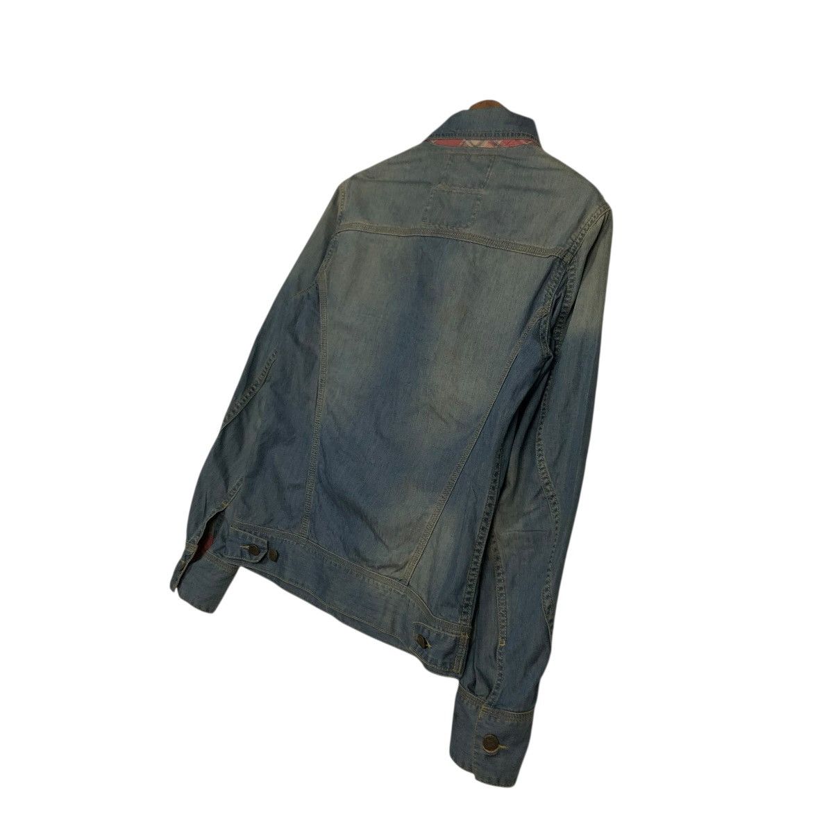 Vintage 🔥VINTAGE TRUCKER DENIM BIKER JACKET SHANHOUSE USA Size US M / EU 48-50 / 2 - 12 Thumbnail