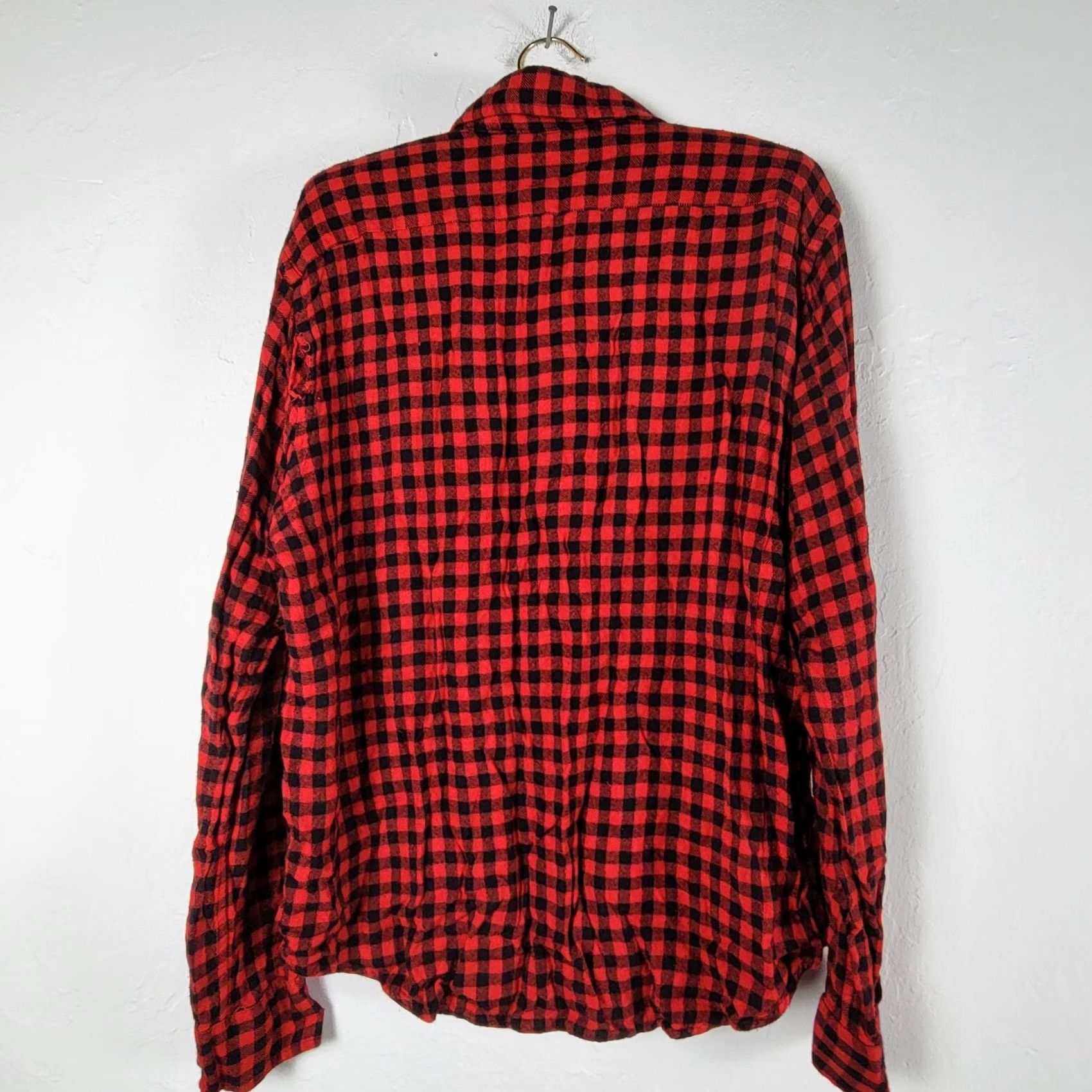 Ralph Lauren Ralph Lauren Shirt Mens XL Red/Black Buffalo Check Flannel Western Casual Pony Button-Down Long Sleeve Shirt Size US XL / EU 56 / 4 - 2 Thumbnail