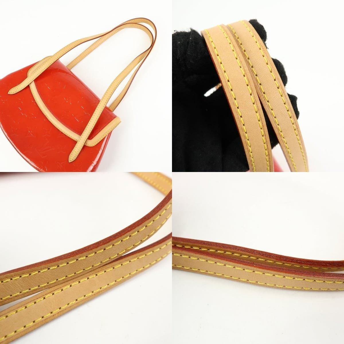 Louis Vuitton Louis Vuitton Monogram Vernis Biscayne Bay PM Red Size ONE SIZE - 4 Thumbnail