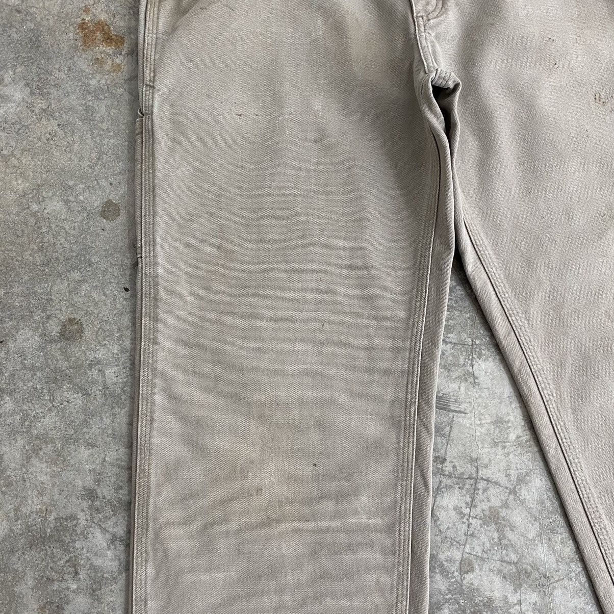 Carhartt × Vintage Vintage Carhartt Desert Grey Carpenter Workwear Pants Size US 33 - 7 Thumbnail