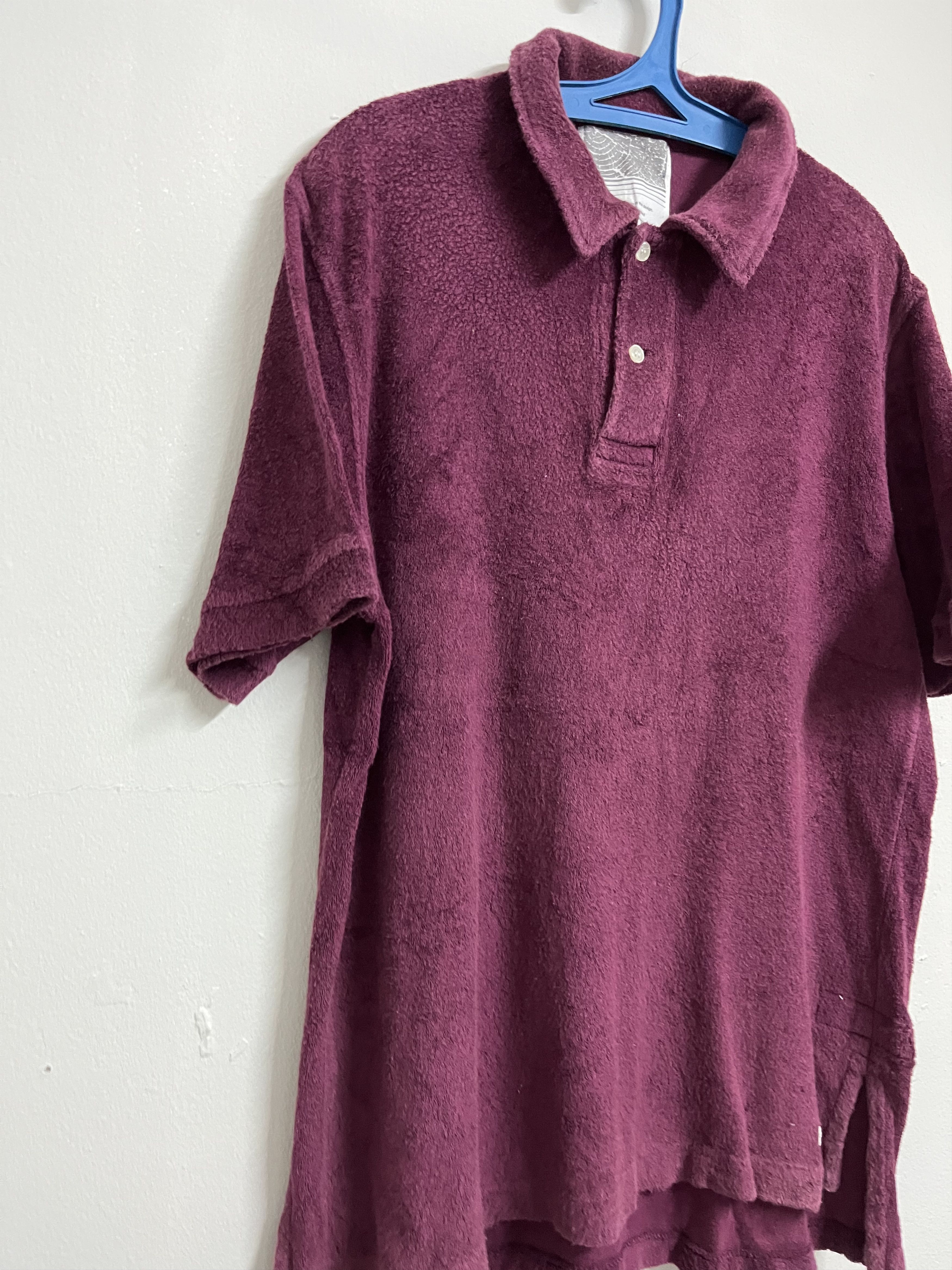 Nonnative 🔥 RARE DESIGN MAROON NONNATIVE VELVET POLO SHIRTS Size US L / EU 52-54 / 3 - 2 Thumbnail