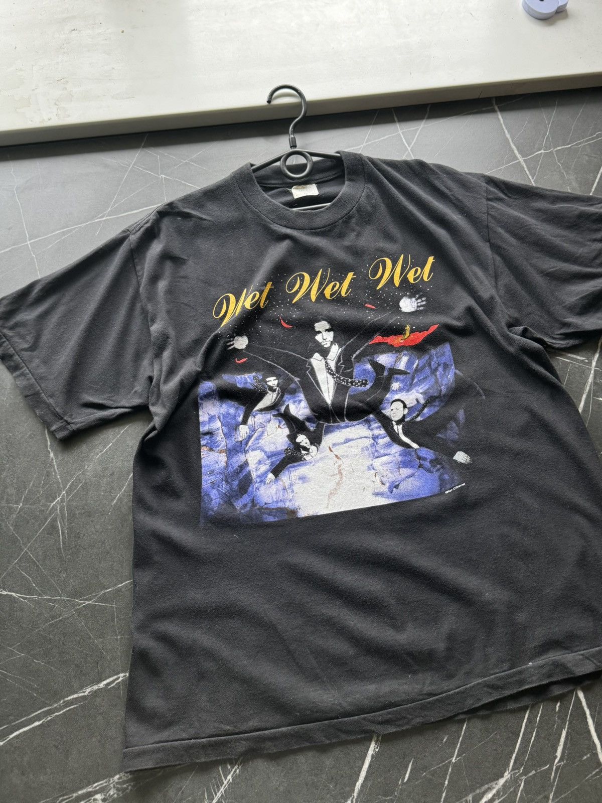 Band Tees Vintage 90s Wer Wet Wet Soft Rock Scotish Band Tee Size US L / EU 52-54 / 3 - 1 Thumbnail
