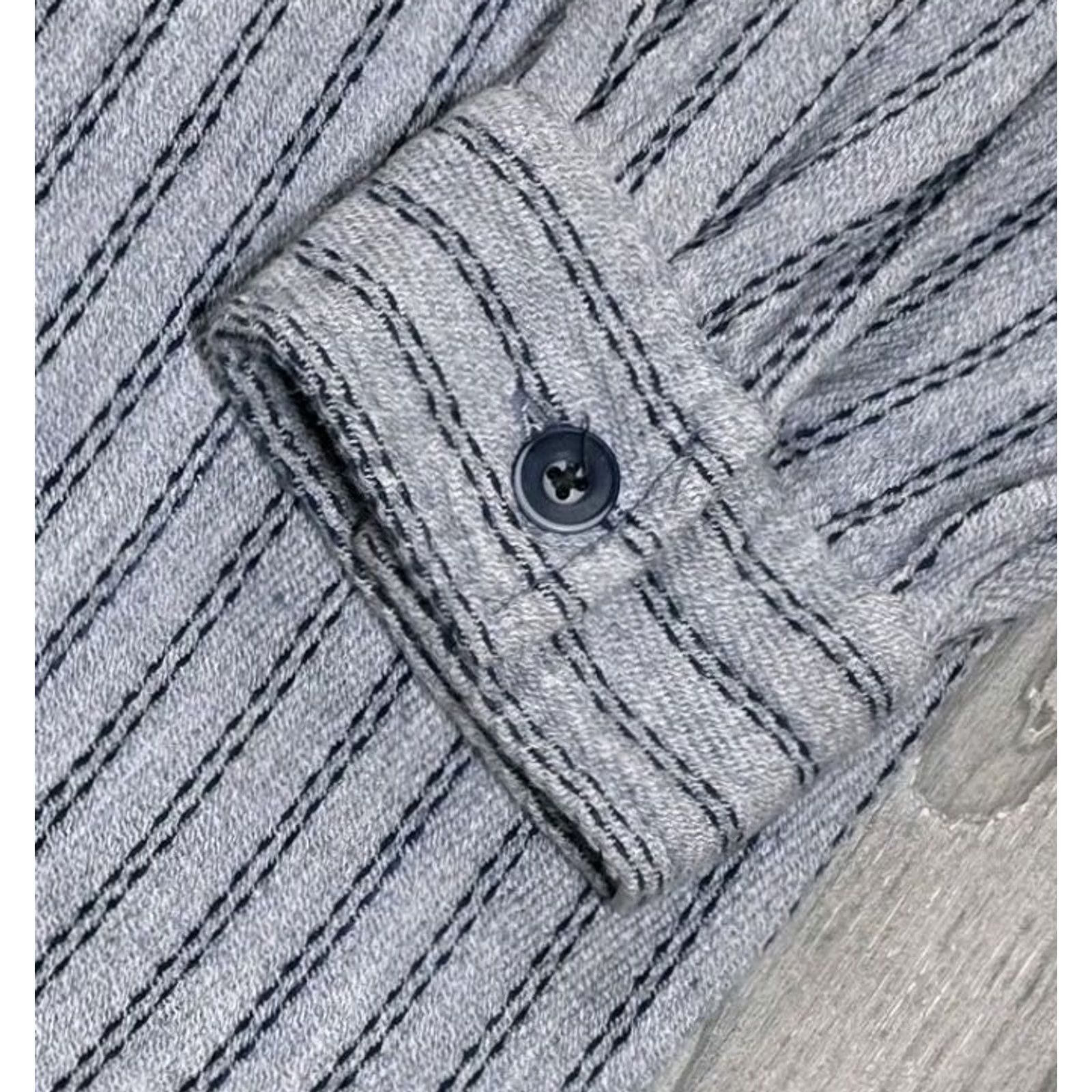 Levi's VTG Levi's Work Shirt Men Long Sleeve Stripe Button Up XL Gray 100% Cotton Western 90s Denim Style Shirt Mens Size US XL / EU 56 / 4 - 5 Thumbnail