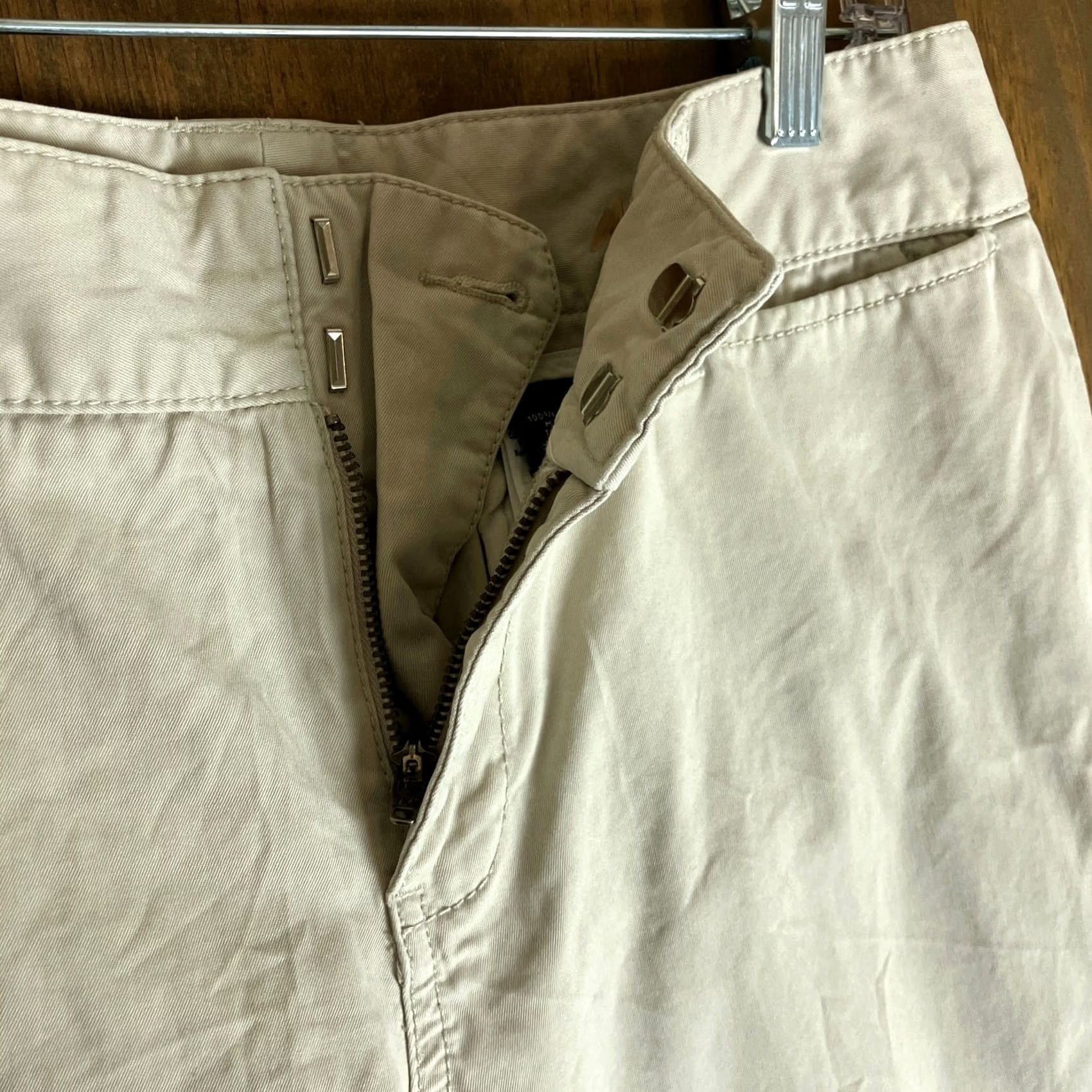 Eddie Bauer Eddie Bauer Womens Pants Tan Mid Rise Vashon Fit Capri 100% Cotton 8 Size 24" / US 00 / IT 34 - 4 Thumbnail