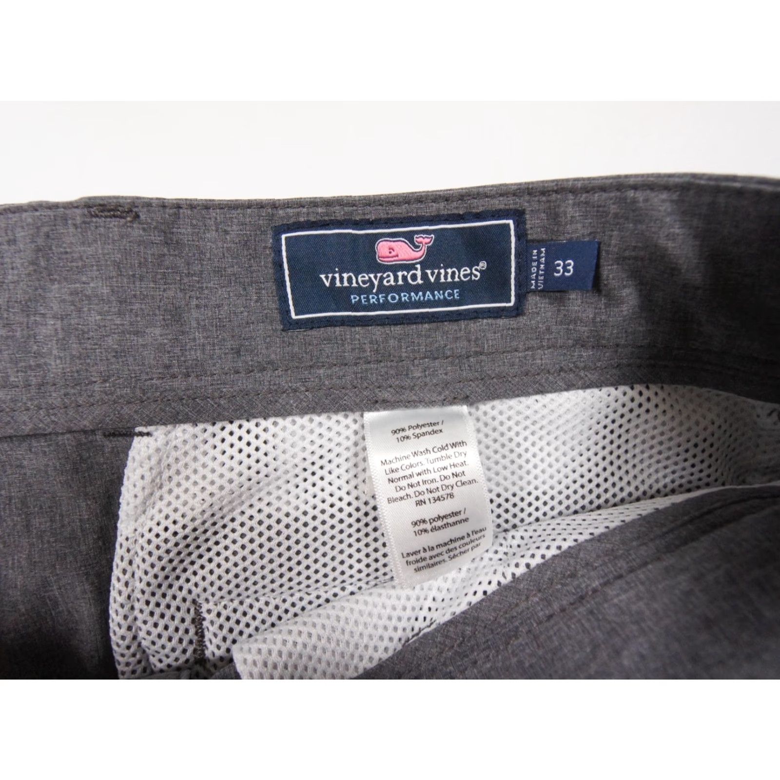 Vineyard Vines Vineyard Vines Shorts 33 Gray Chino 8" Breaker Stretch Performance Lightweight Men's Regular 5-Pocket Design Pocket Pockets Logo Vintage No Size US 33 - 6 Thumbnail