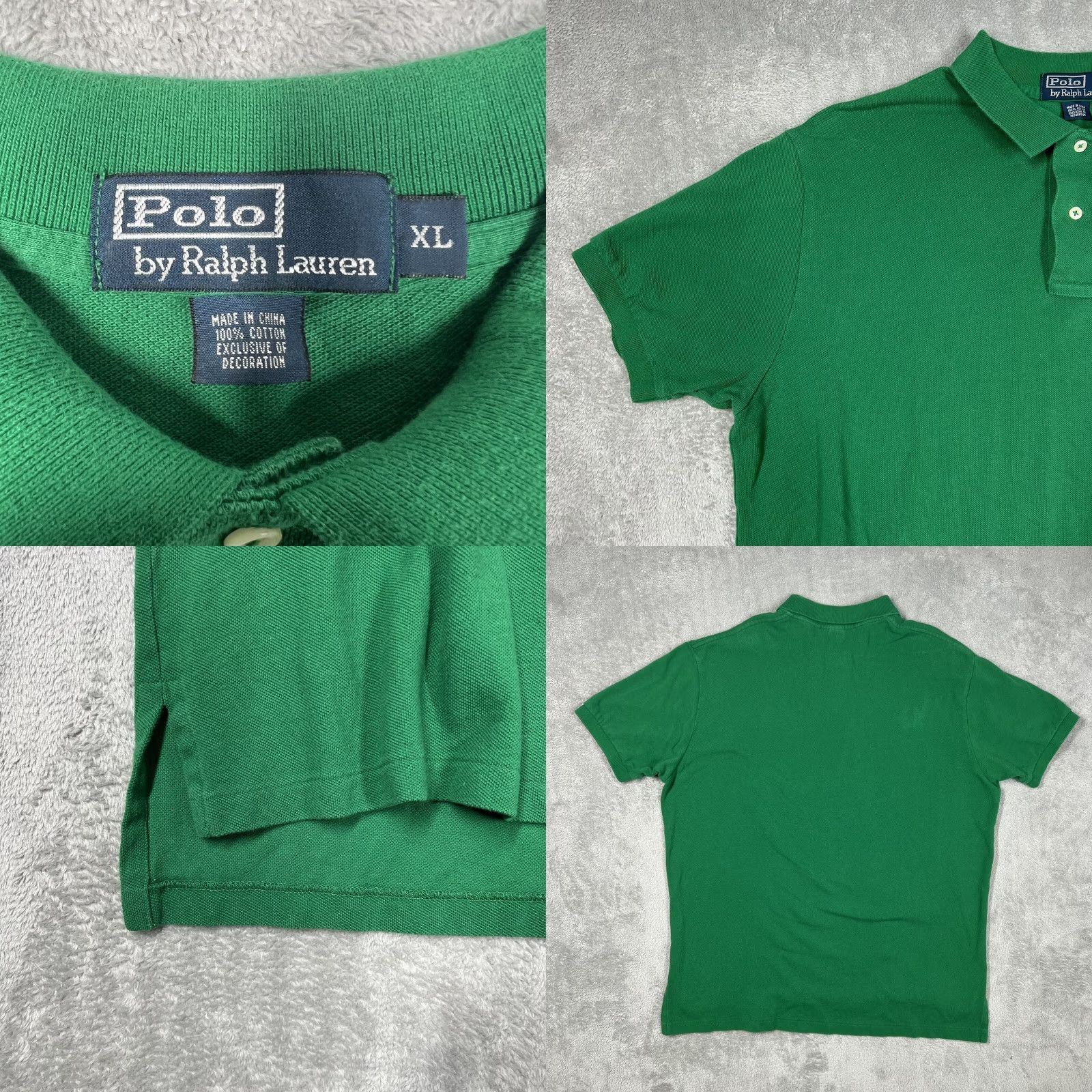 Ralph Lauren Ralph Lauren Polo Shirt Mens Green XL Jersey Cotton Classic Logo Polo 90s Mini Pony Size US XL / EU 56 / 4 - 8 Thumbnail