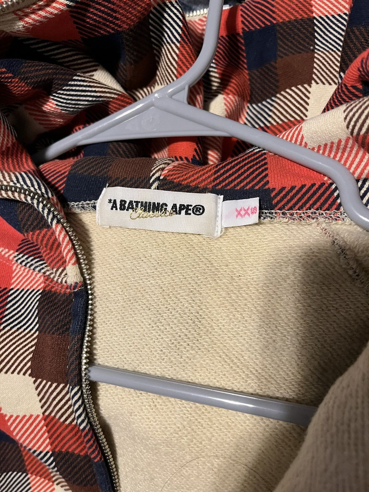 Bape Bape Check Full Zip Hoodie Size XXS / US 00 / IT 34 - 3 Thumbnail