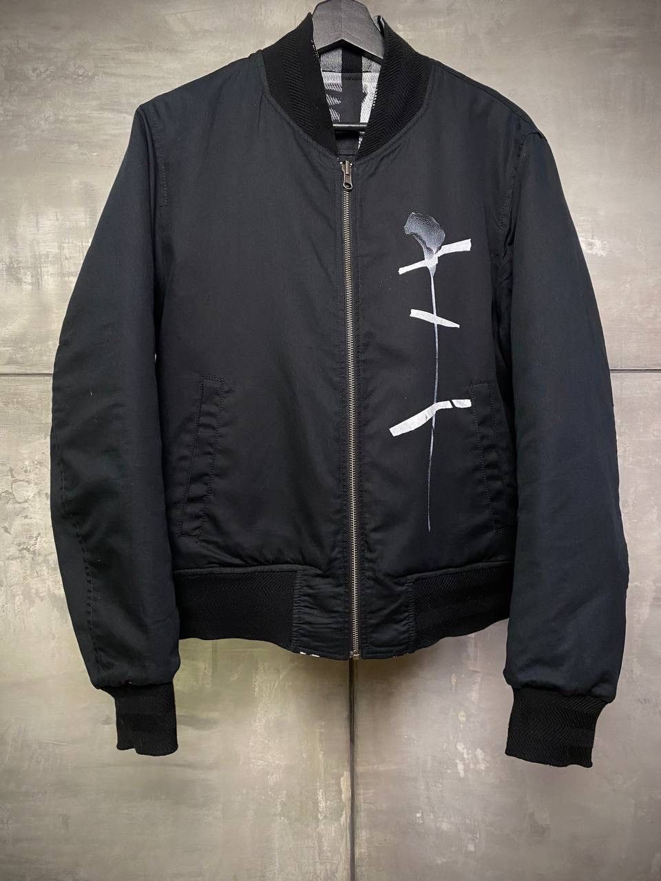 Ann Demeulemeester Sample stripped reversible bomber jacket S-M Size US M / EU 48-50 / 2 - 3 Thumbnail