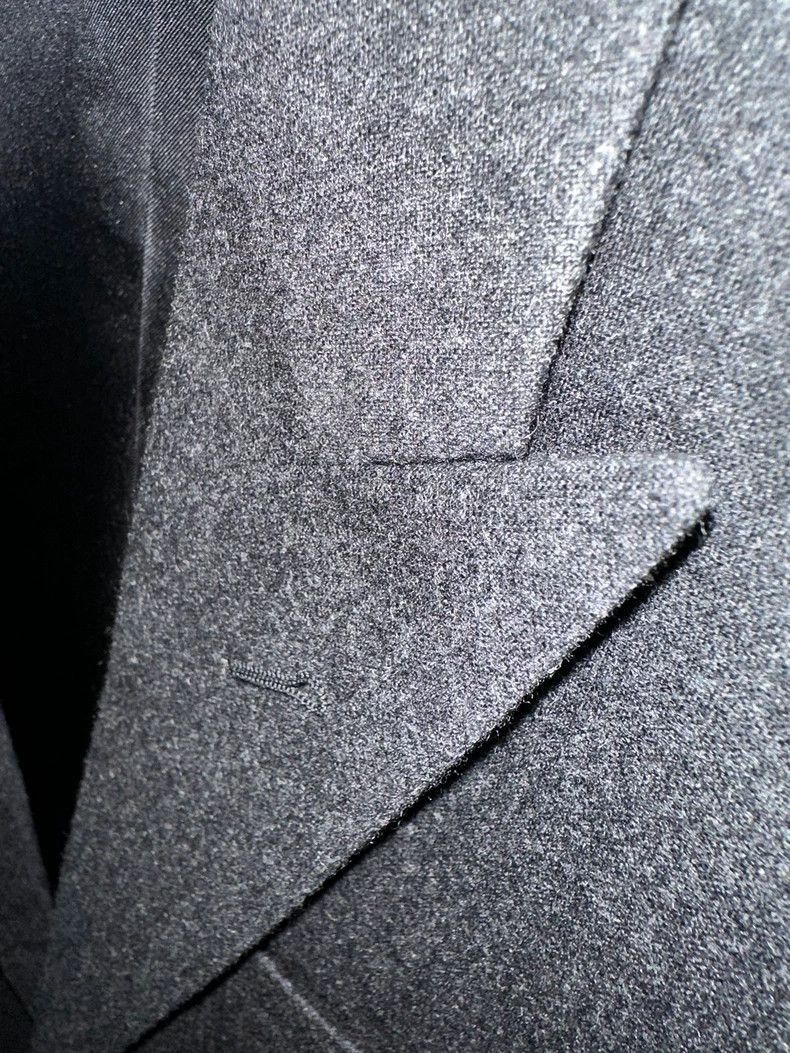 Saint Laurent Paris Saint Laurent Paris Snowflake grey cashmere lapel collar su Size US S / EU 44-46 / 1 - 1 Thumbnail