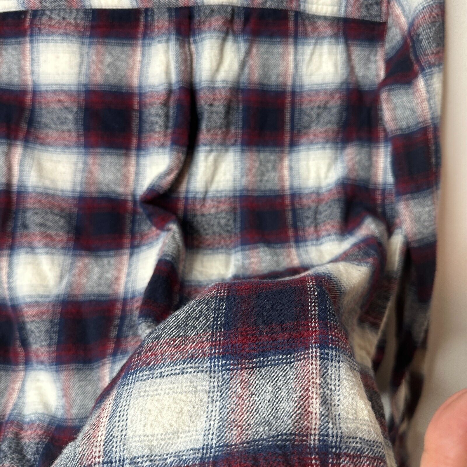 Forever 21 Black Red Blue White Plaid Cropped Flannel Button Shirt M Size M / US 6-8 / IT 42-44 - 7 Thumbnail
