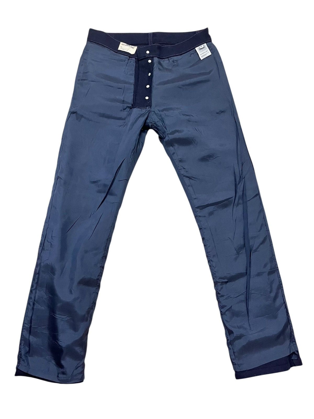 Helmut Lang Vtg Helmut Lang Archieve 1997 Red Rubber Stripe Wool Jeans Size US 31 - 7 Thumbnail