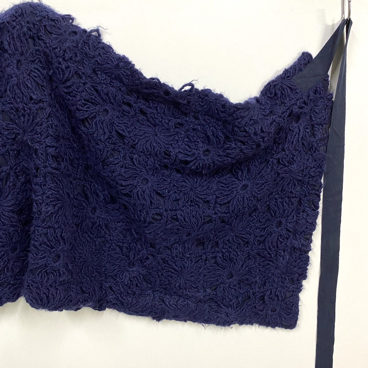 Tricot Comme des Garcons tricot COMME des GARÇONS Wool Floral Knitted Wrap Skirt Size 30" / US 8 / IT 44 - 5 Thumbnail