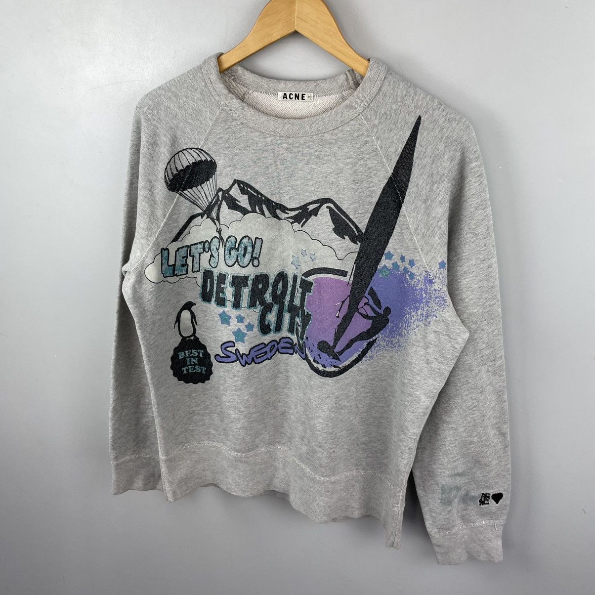 Acne Studios Acne Studios SS13 "Let's Go Detroit City" Sweatshirt Size US M / EU 48-50 / 2 - 3 Thumbnail