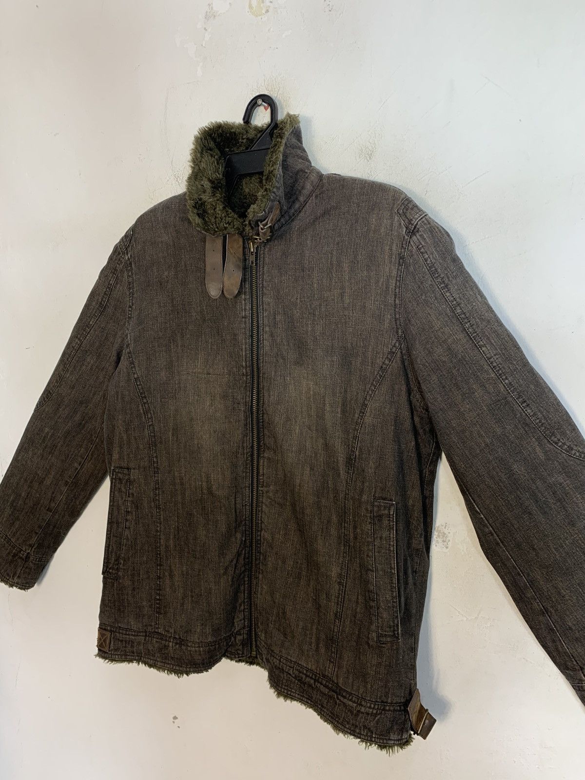 Other 90s Smith American Brooklyn NY Shearling Jacket Inner Sherpa Size US L / EU 52-54 / 3 - 4 Thumbnail