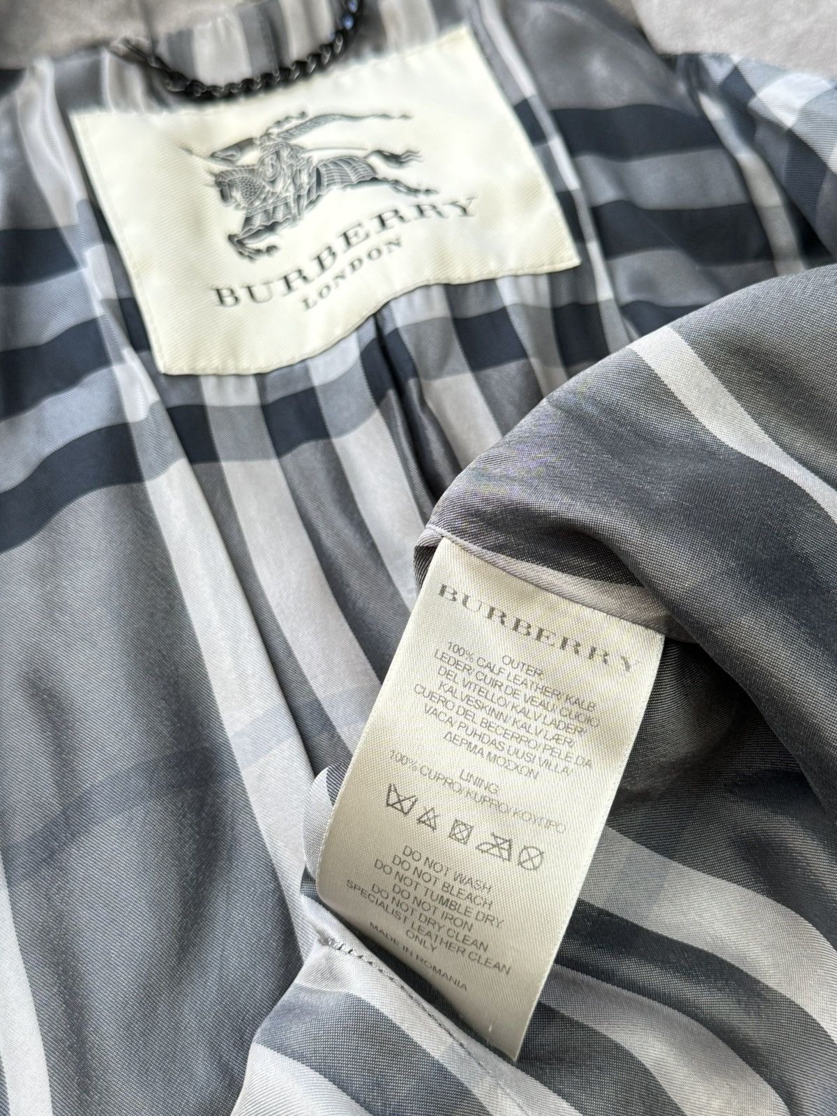 Burberry Leather trench coat Burberry original luxury streetwear item Size S / US 4 / IT 40 - 4 Thumbnail