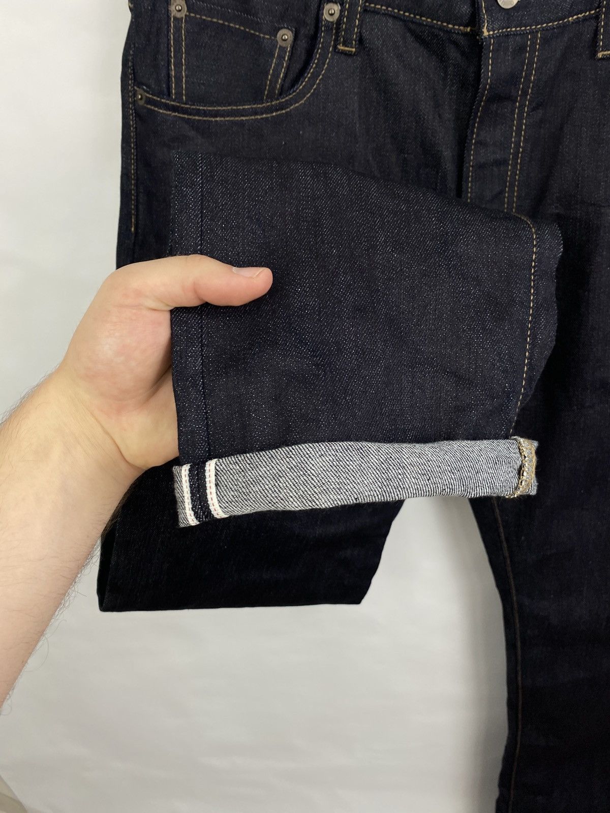 Uniqlo 🇯🇵 Uniqlo Selvage Denim Jeans Y2K Japanese kapital Style Size US 33 - 5 Thumbnail