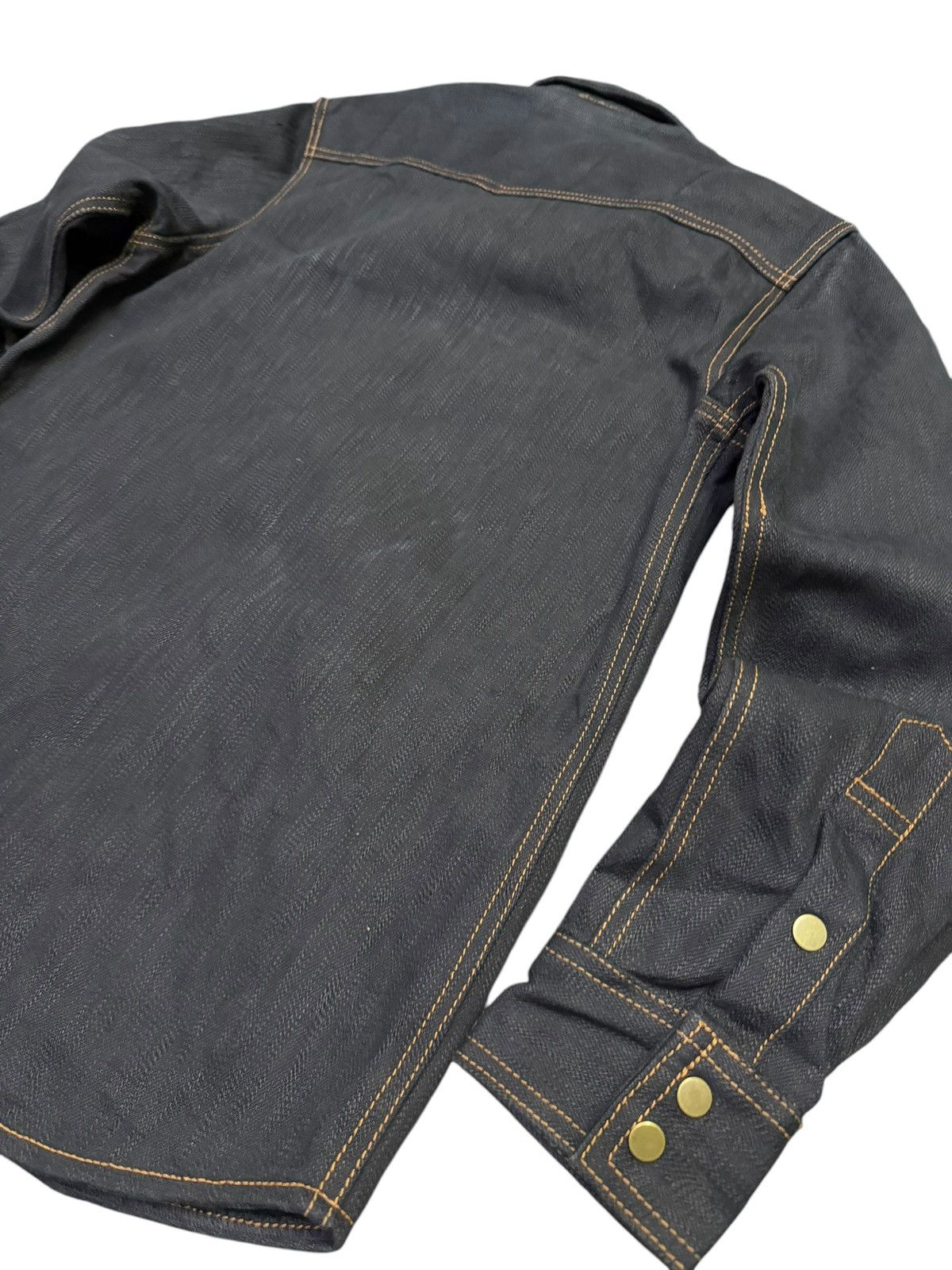 SoSo Soso 20oz Denim Western Shirt Size US XS / EU 42 / 0 - 7 Thumbnail