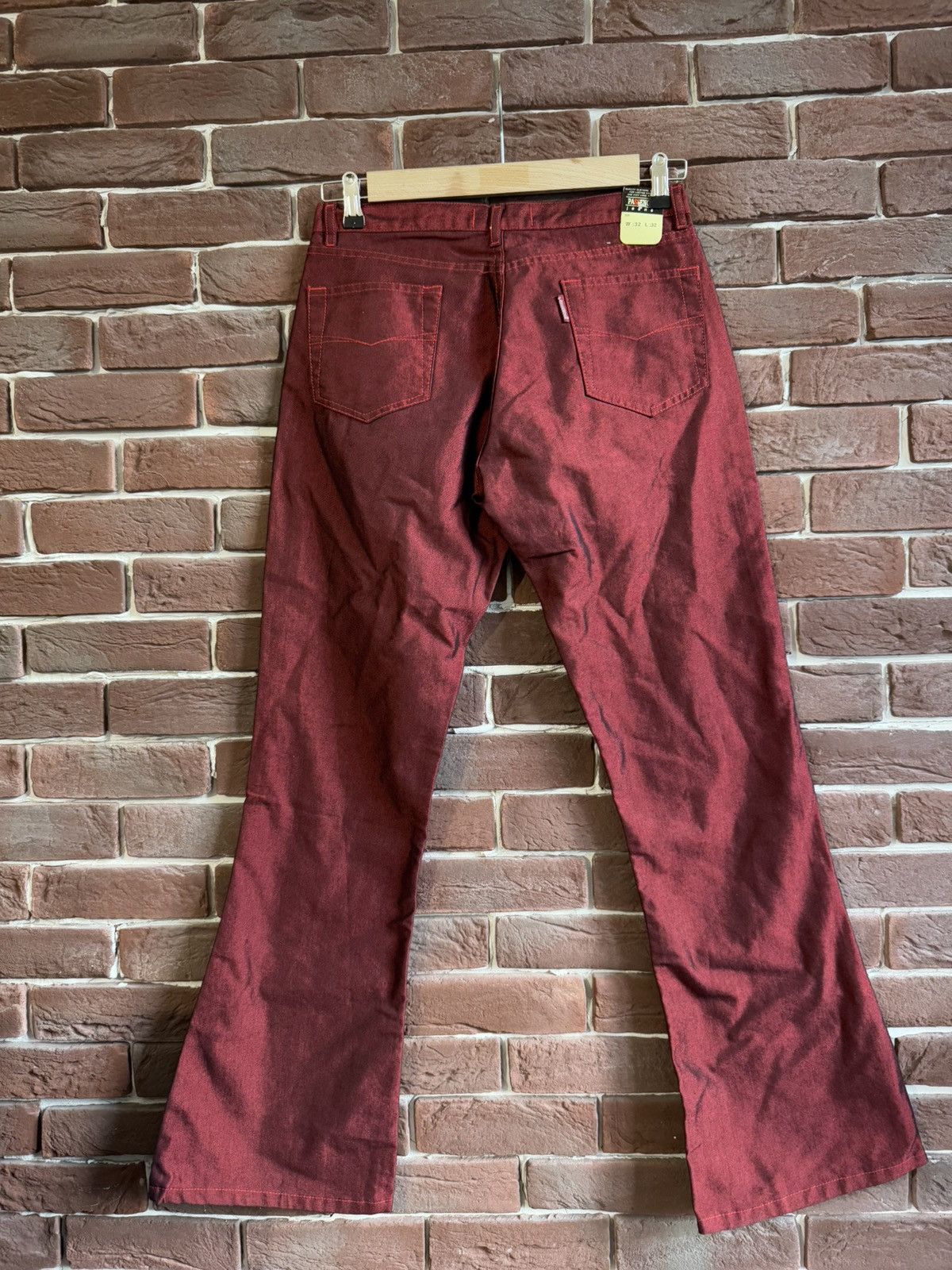 Japanese Brand Rare Y2K Passenge Cyber flared Rave Hip Hop Rap Pants Grail Size US 32 / EU 48 - 2 Thumbnail