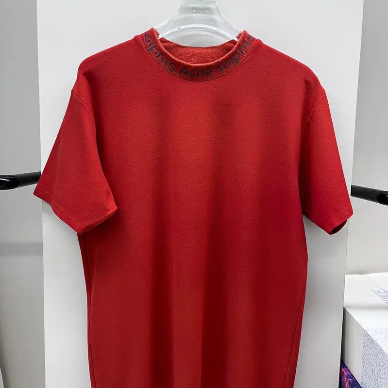 Acne Studios Acne Studios Red Men's T-Shirt Size US M / EU 48-50 / 2 - 1 Thumbnail
