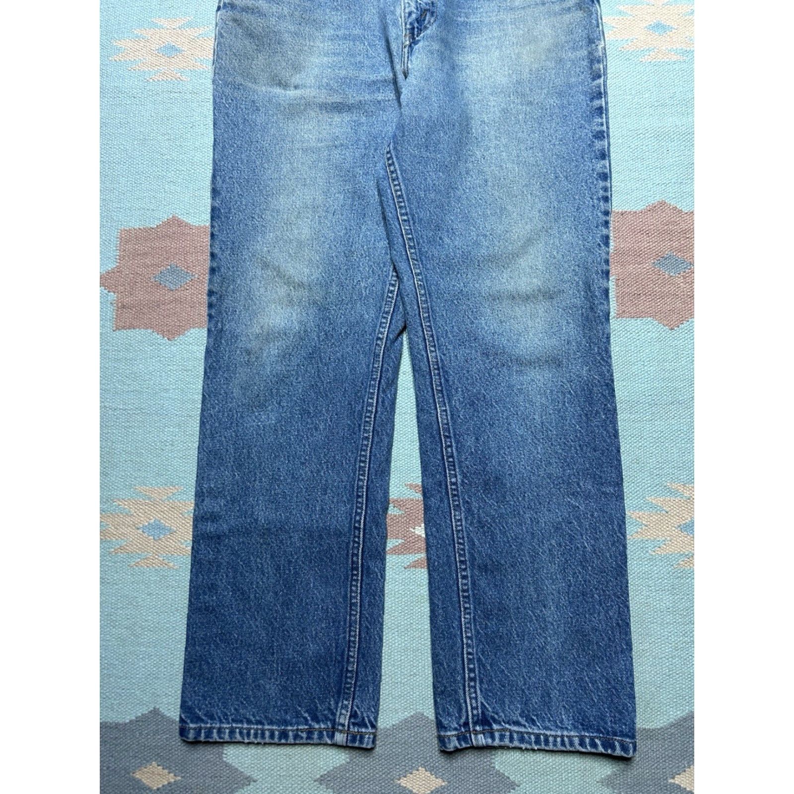 Levi's VINTAGE Levi’s 517 Jeans Orange Tab 80s Straight Leg 34x29 Mens Denim Distressed Size US 34 / EU 50 - 6 Thumbnail
