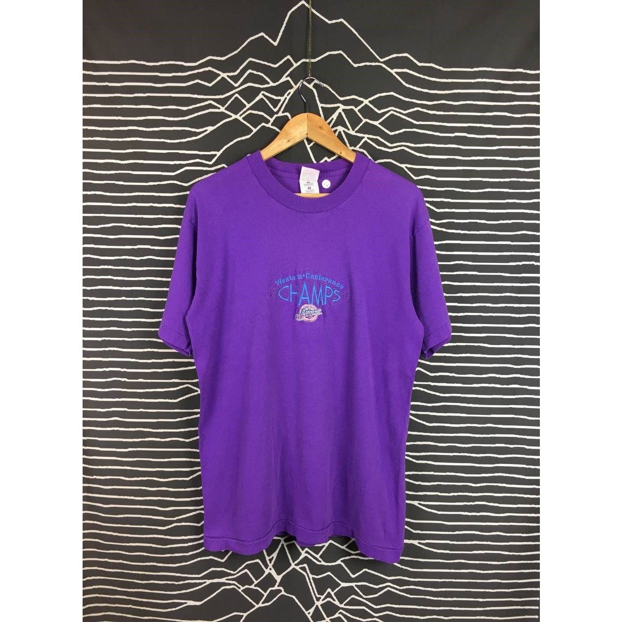 NBA × Sports Specialties × Vintage Vtg Utah Jazz NBA 1998 Western Conference Champs Tee Size US L / EU 52-54 / 3 - 2 Thumbnail