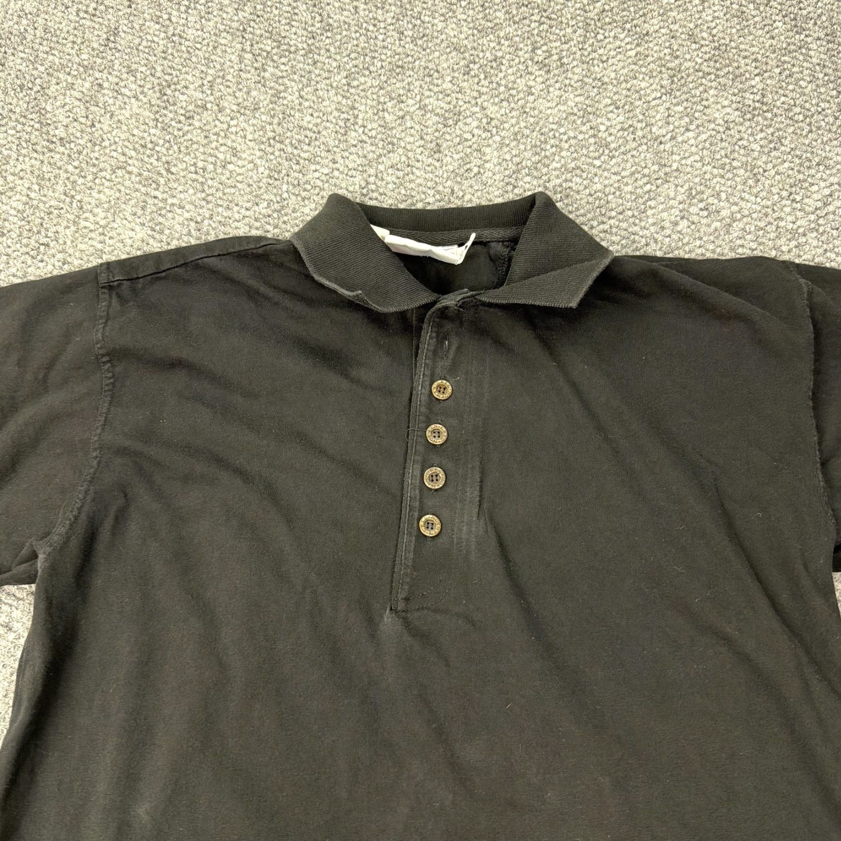 Reebok VINTAGE Greg Norman Reebok Polo Shirt Mens M Black Shark Logo Golf 90s Shirt Polo Mens Black Shark Logo Golf 90s Size US M / EU 48-50 / 2 - 2 Thumbnail