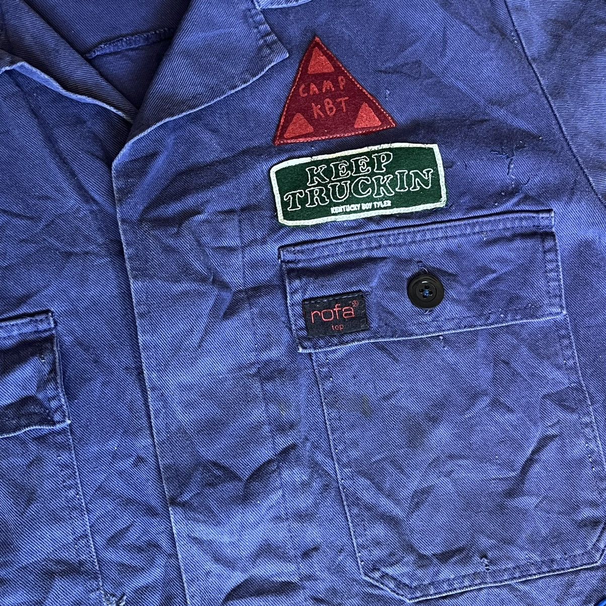 Kentucky Boy Tyler Kentucky Boy Tyler Patches Denim Jean Trucker Chore Jacket Size US L / EU 52-54 / 3 - 5 Thumbnail