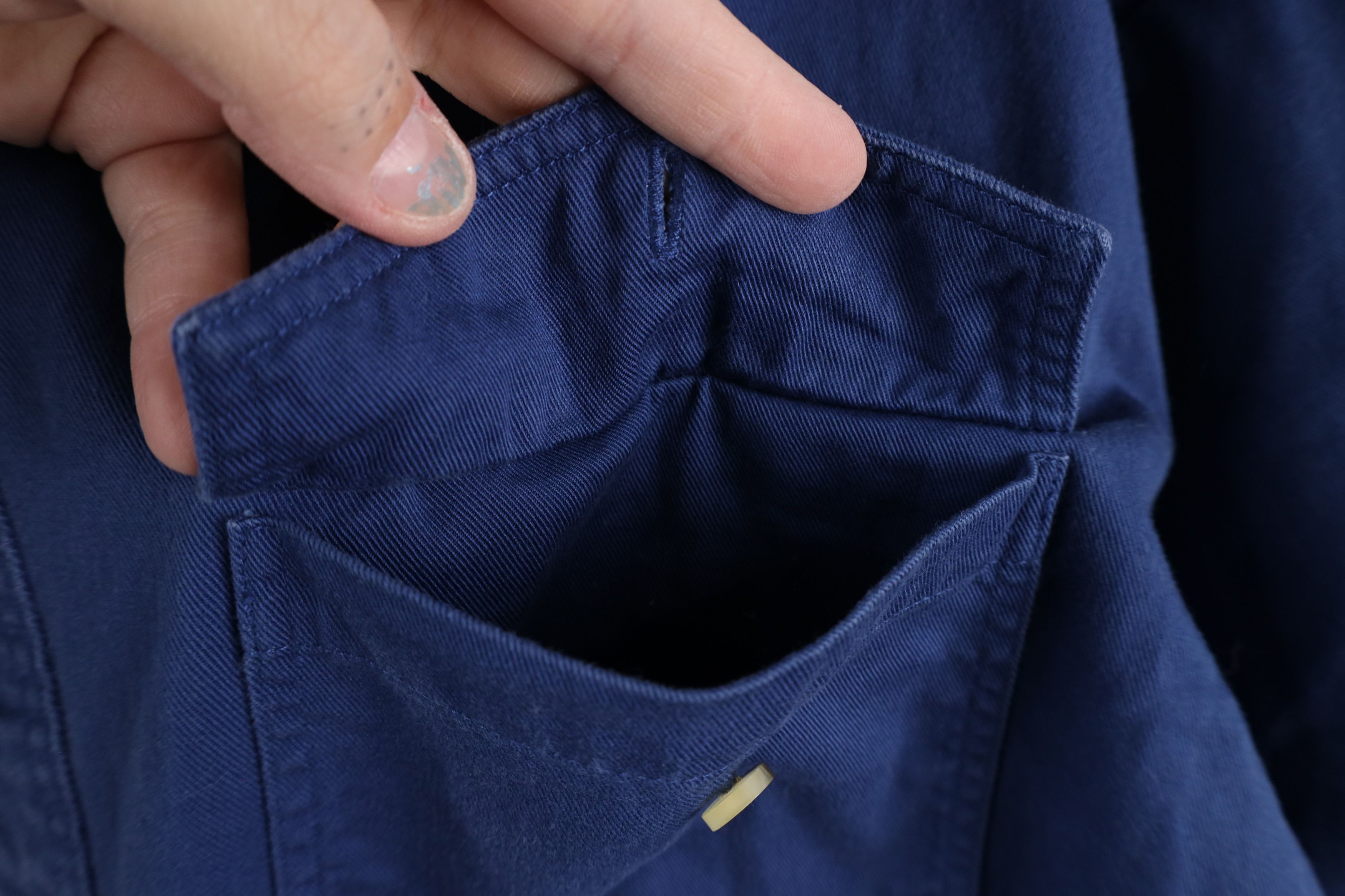 Vintage × Wrangler Vintage 90s Wrangler Block Cotton Twill Button Down Shirt Size US L / EU 52-54 / 3 - 6 Thumbnail