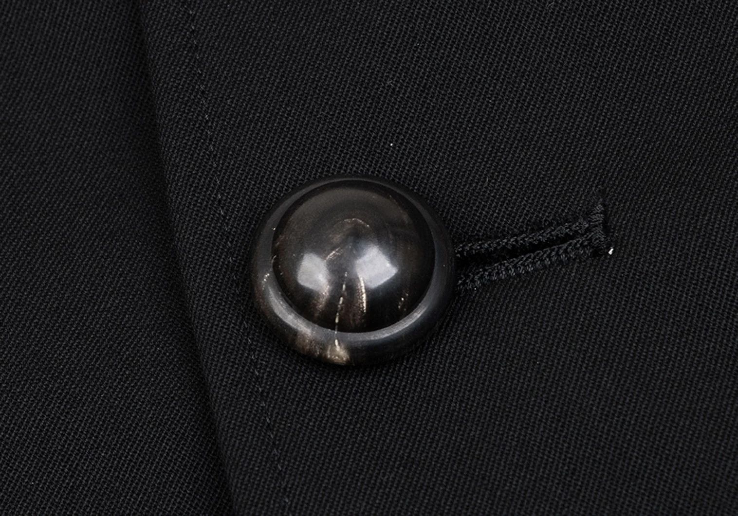 Yohji Yamamoto Yohji Yamamoto Wool Gabardine Jacket Black 3 Size US L / EU 52-54 / 3 - 9 Thumbnail