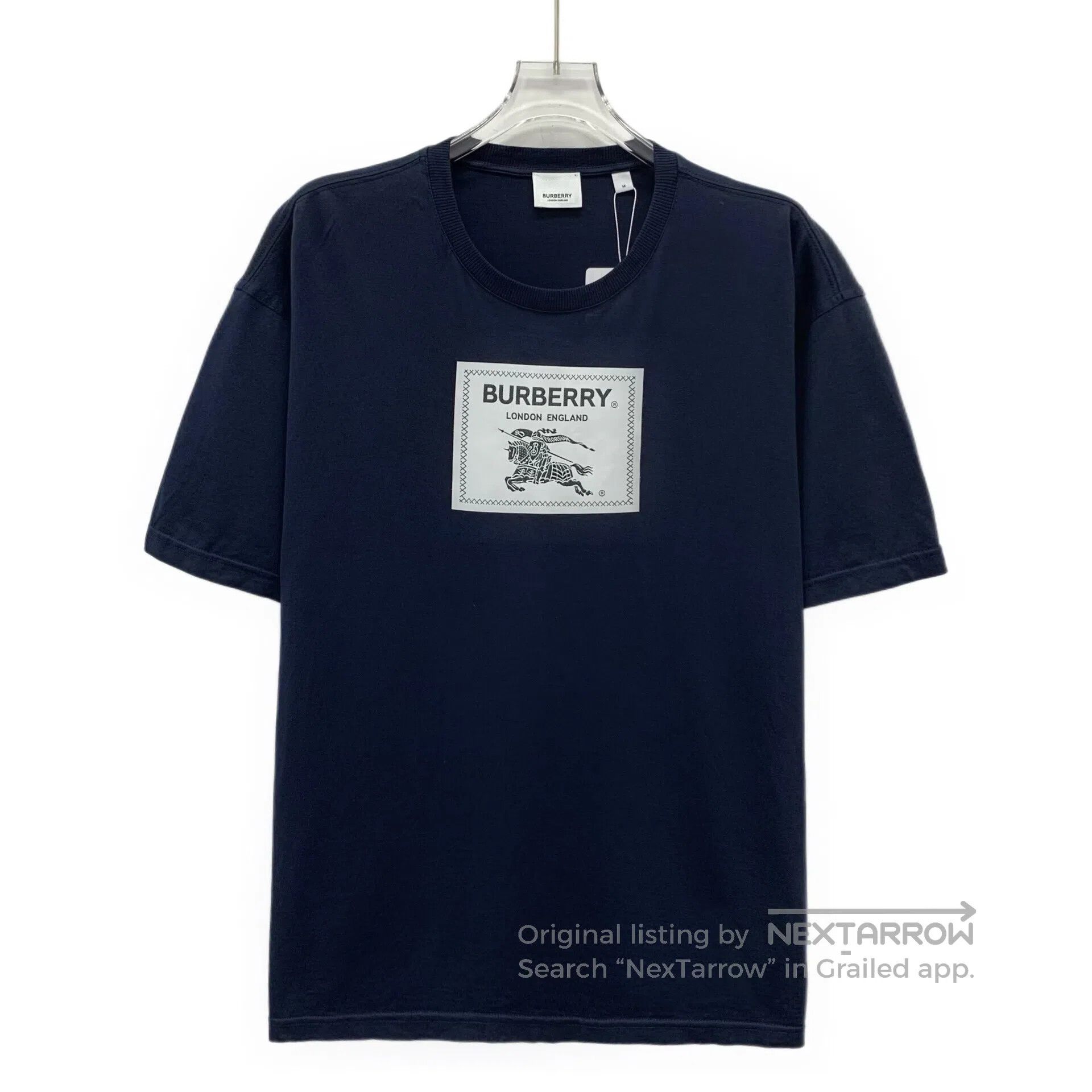 Burberry Burberry Dark blue patchwork cotton round neck short sleev Size US M / EU 48-50 / 2 - 1 Thumbnail