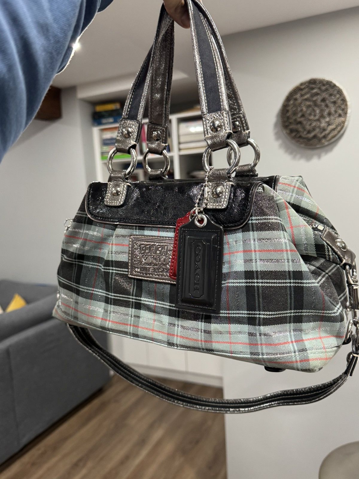 Coach Coach Poppy Tartan Plaid Satchel Bag w/ Hangtags Size ONE SIZE - 2 Thumbnail