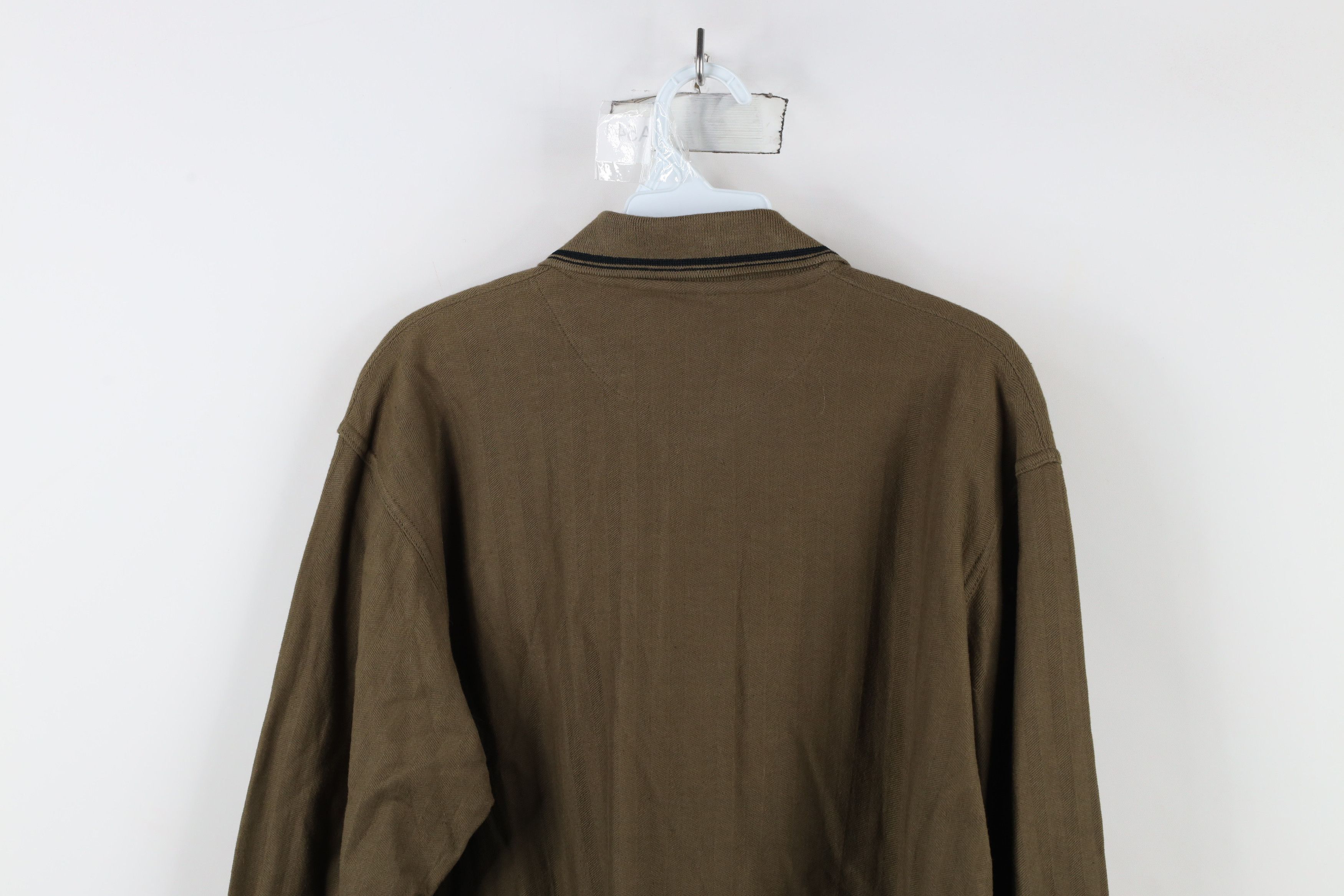 Calvin Klein × Vintage Deadstock Vintage 90s Calvin Klein Long Sleeve Polo Size US M / EU 48-50 / 2 - 11 Thumbnail