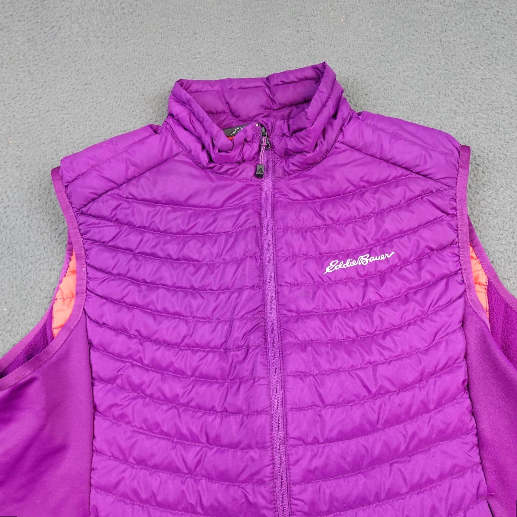 Eddie Bauer Eddie Bauer Vest Womens Medium Purple StormDown 800 Insulated Fleece Lined Size M / US 6-8 / IT 42-44 - 3 Thumbnail