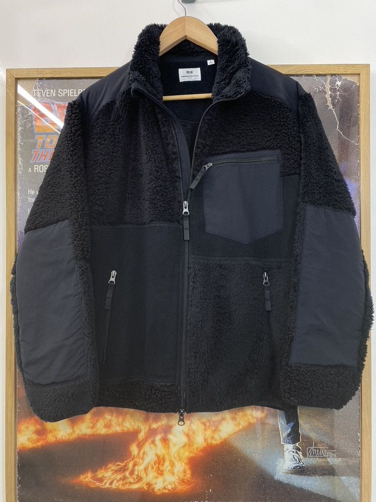 Engineered Garments Uniqlo Fleece Jacket Black | Grailed