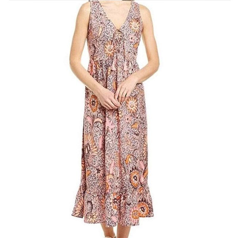 Madewell Madewell Bali Light Petal Block Print Midi Dress 4 Wedding Size S / US 4 / IT 40 - 1 Thumbnail