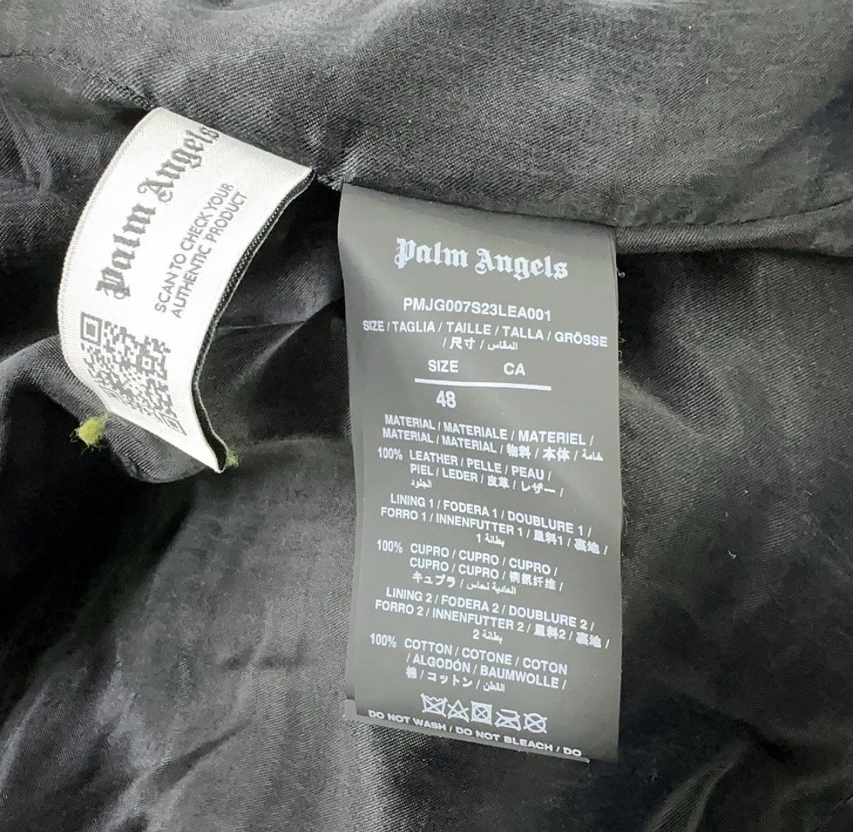 Palm Angels Palm Angels leather biker jacket Size US M / EU 48-50 / 2 - 5 Thumbnail