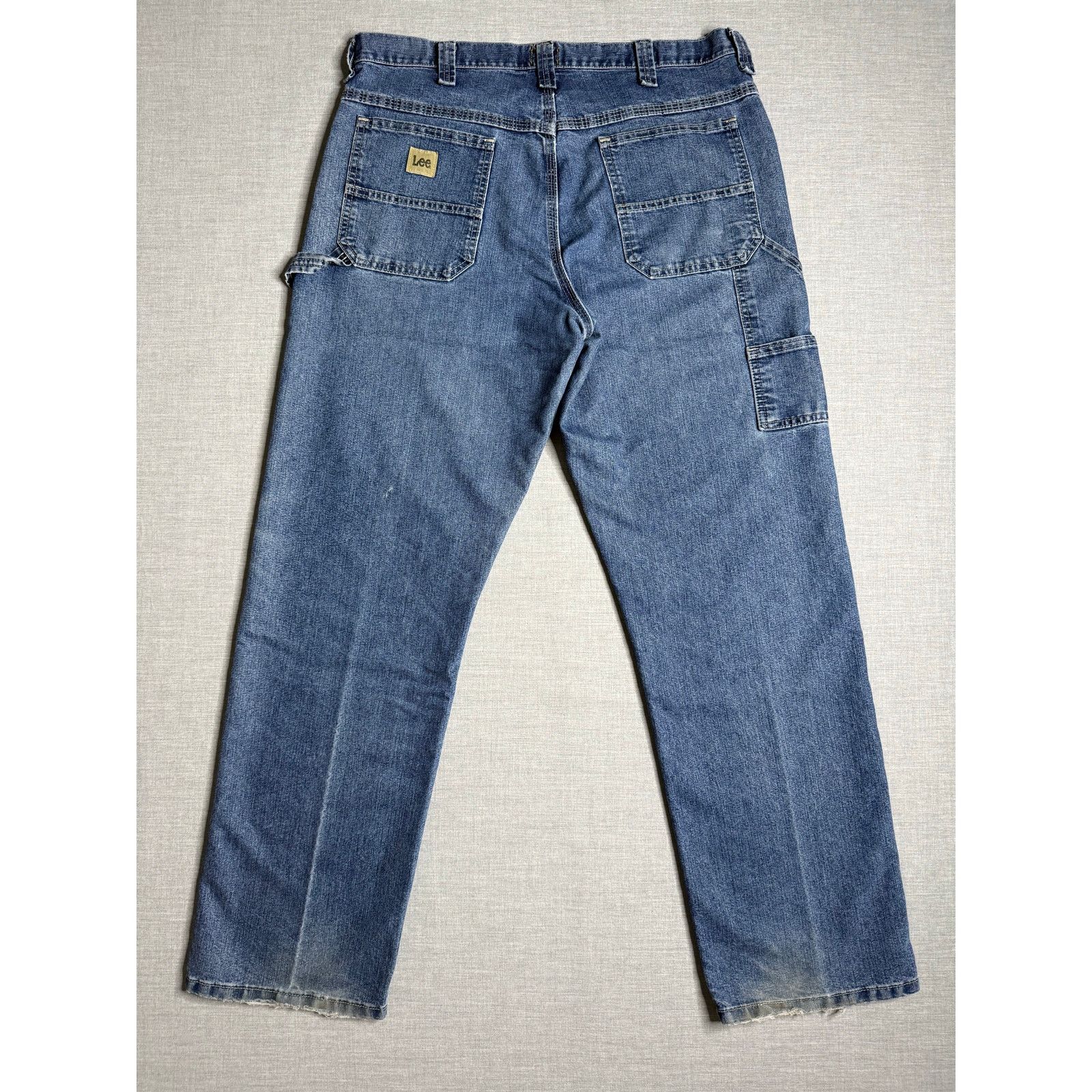Lee × Vintage Vintage Y2K Lee Loose Fit Carpenter Jeans 34x32 Size US 34 / EU 50 - 1 Thumbnail
