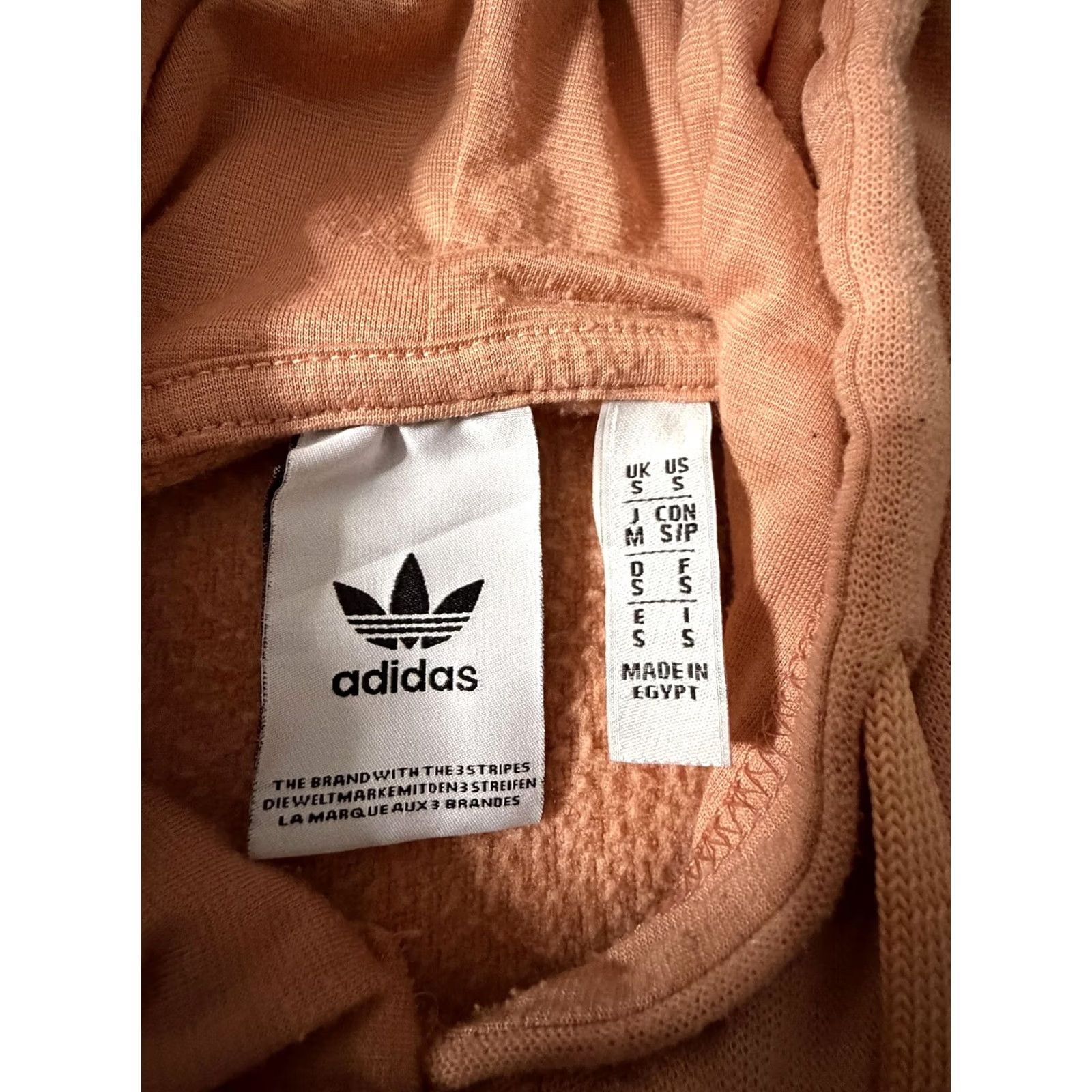 Adidas Adidas Originals Hoodie Mens Small Pink Trefoil Fleece Pullover Logo Sweatshirt Size US S / EU 44-46 / 1 - 7 Thumbnail