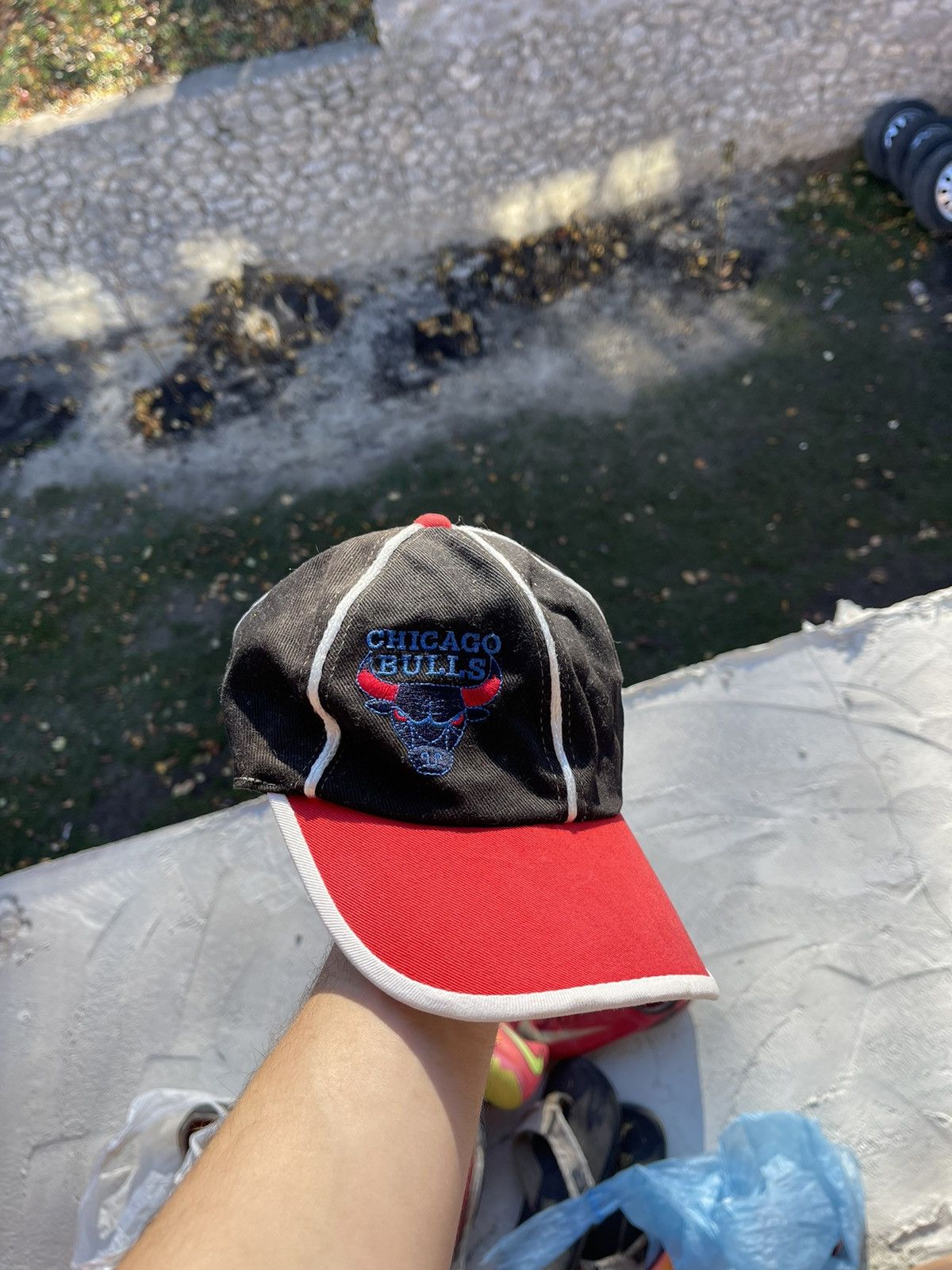 NBA × Vintage 🔥Rare Chicago Bulls Vintage 90s Cap Hat Basketball Size ONE SIZE - 2 Thumbnail