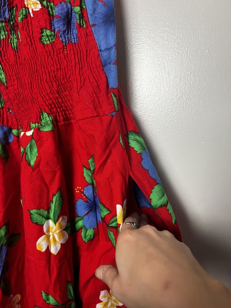 Vintage Vintage 1980’s Royal Creations Red Hawaiian Floral Dress Size M / US 6-8 / IT 42-44 - 12 Thumbnail