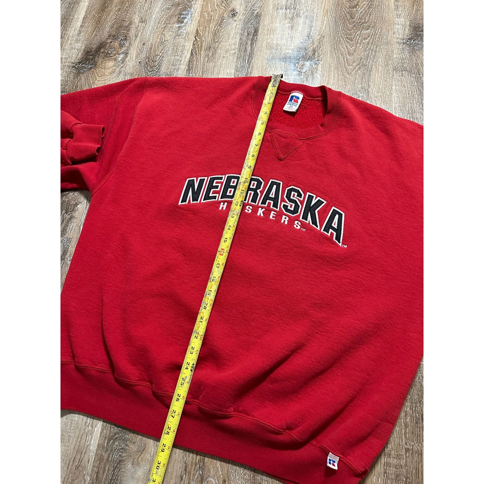Russell Athletic × Vintage VTG Nebraska Huskers Embroidered Russell Athletic Sweatshirt Size US XXL / EU 58 / 5 - 6 Thumbnail