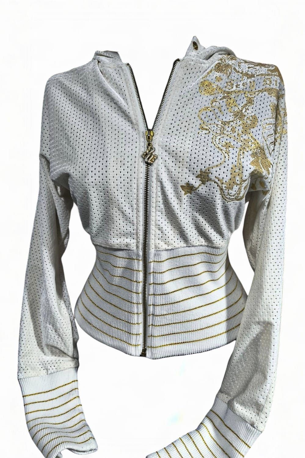 Hysteric Glamour rocawear crop swag baddie zip hoodie fitted glitter bling Size M / US 6-8 / IT 42-44 - 3 Thumbnail