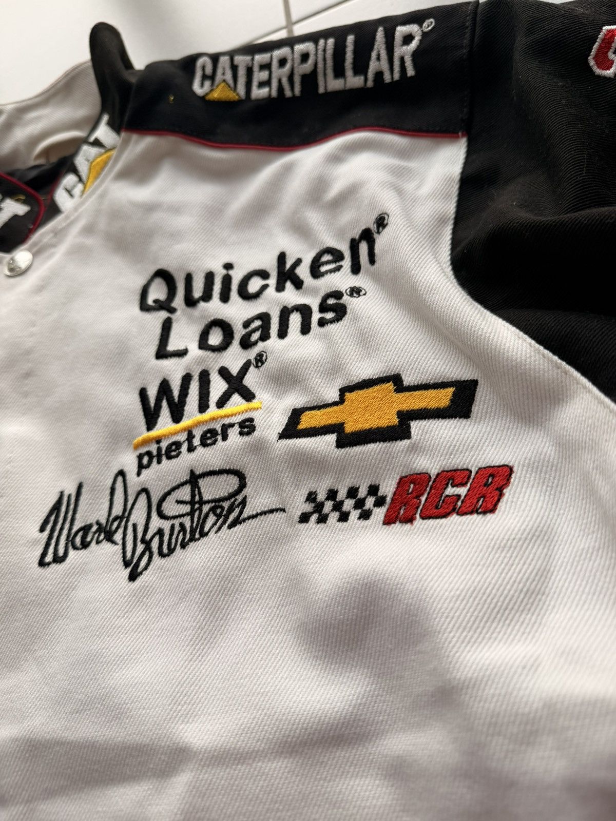 JH Design Nascar racing jacket caterpillar logos embroidered -Size L Size US L / EU 52-54 / 3 - 5 Thumbnail