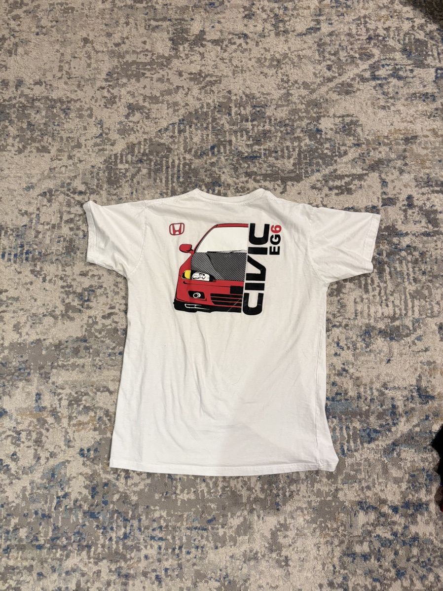 Honda White and red Honda Civic graphic t-shirt Size US M / EU 48-50 / 2 - 3 Thumbnail