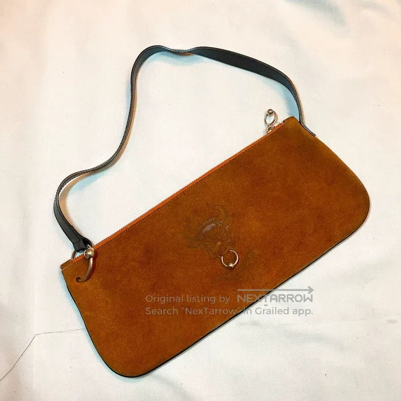 Jean Paul Gaultier Jean Paul Gaultier Bull Nose Ring Brown Leather Bag Crossb Size ONE SIZE - 1 Thumbnail