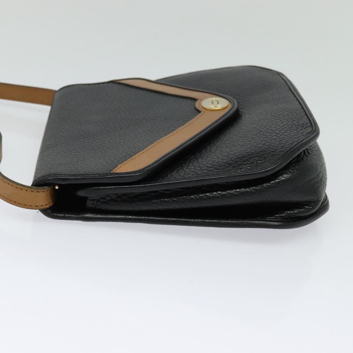 Dior DIOR Shoulder Bag Leather Black Gold Size ONE SIZE - 4 Thumbnail