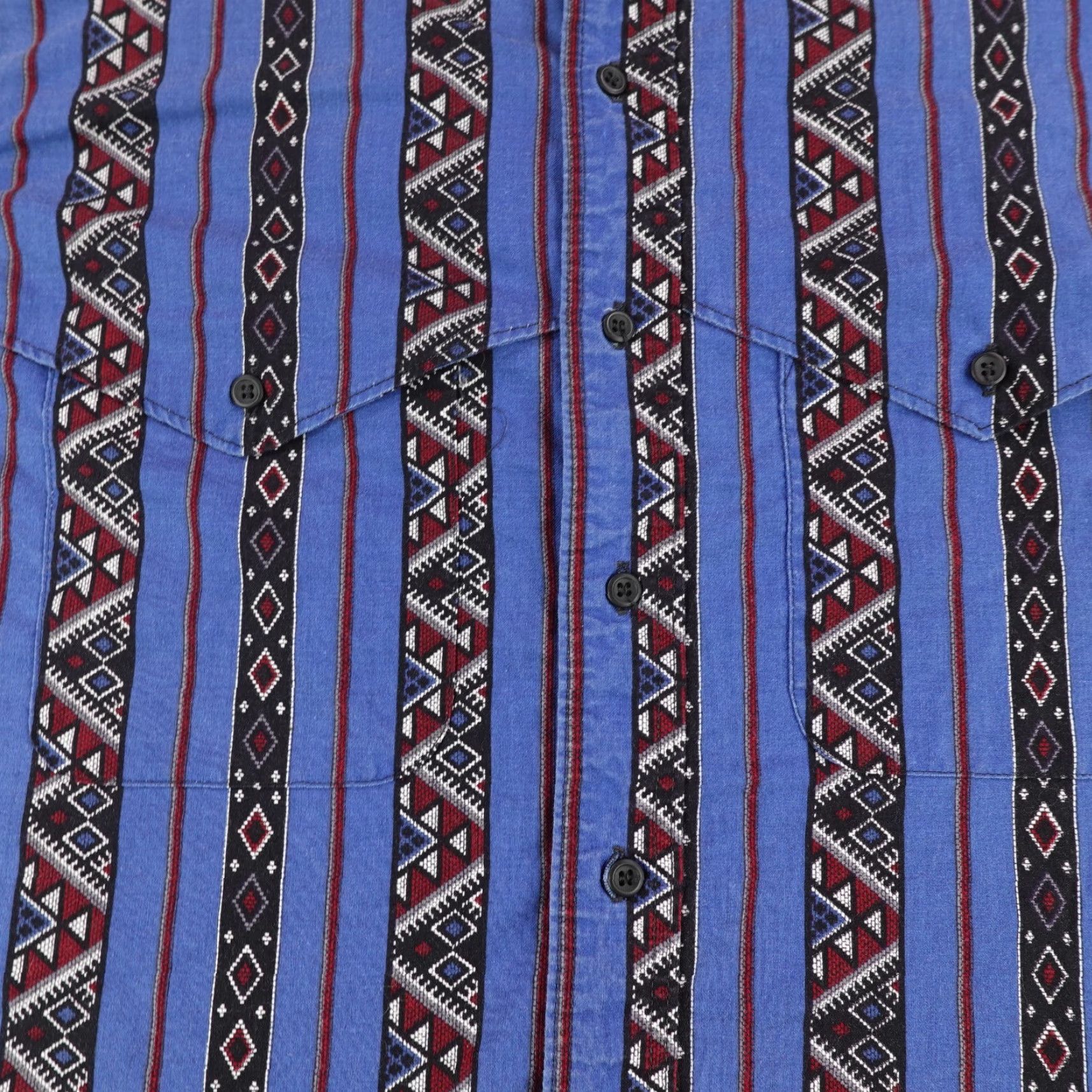Wrangler VINTAGE Wrangler Shirt Mens Medium Western Aztec Cowboy Geometric 90s Cotton Casual Size US M / EU 48-50 / 2 - 3 Thumbnail