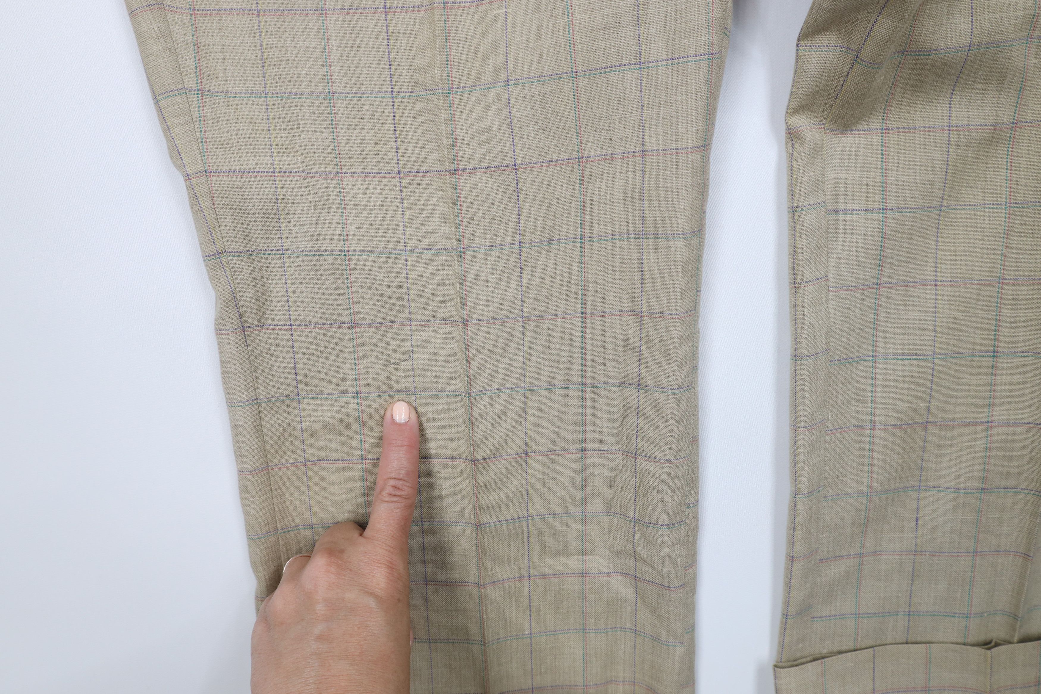 Vintage Vintage 70s Streetwear Linen Blend Wide Leg Chino Pants USA Size US 38 / EU 54 - 6 Thumbnail